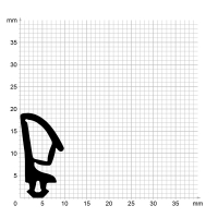 Zeichnung des Dichtungsprofils der Mitteldichtung MI222...