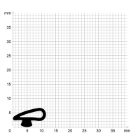 Zeichnung des Dichtungsprofils der Schlauchdichtung SL114.