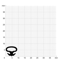 Zeichnung des Dichtungsprofils der Schlauchdichtung SL121.