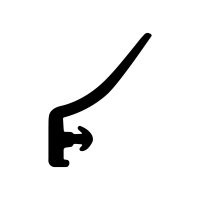 Muster - Anschlagdichtung AS091 | schwarz | ca. 10 cm