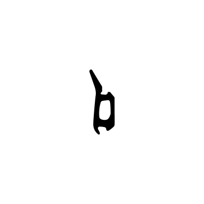 Muster - Anschlagdichtung AS095 | schwarz | ca. 10 cm