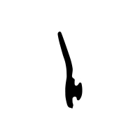 Muster - Anschlagdichtung AS105 | schwarz | ca. 10 cm