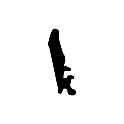 Muster - Anschlagdichtung AS141 | schwarz | ca. 10 cm
