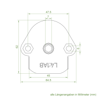 Geiger Schneckengetriebe S098 | Untersetzung 4:1 | 7 mm...