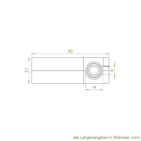 Geiger Schneckengetriebe S100 | Untersetzung 4:1 | 6 mm Sechskant mit Endanschlag