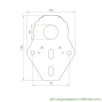 Elero Universal Motorlager | Kunststoff | bis 50 Nm | für RevoLine M Antriebe