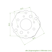 Elero Motorlager | Aluminium | für RevoLine M Antriebe