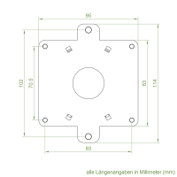 Elero Motorlager | für SKS Aufsatzkästen | bis 50 Nm | für RevoLine M Antriebe