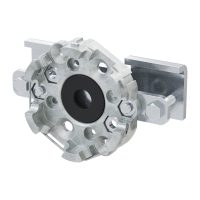 Technische Zeichnug des Motorlagers mit Bemaßung.