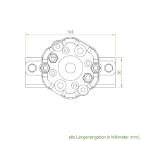 Elero Motorlager/Klemmlager | bis 30 Nm | für RevoLine M Antriebe