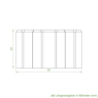 Elero Adapter-Mitnehmer-Set | Achtkant-Stahlwelle SW 60 | für Elero RevoLine M Antriebe