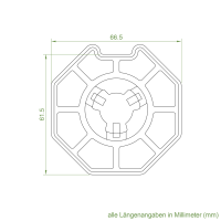 Elero Adapter-Mitnehmer-Set | Achtkant-Stahlwelle SW 70 | für Elero RevoLine M Antriebe