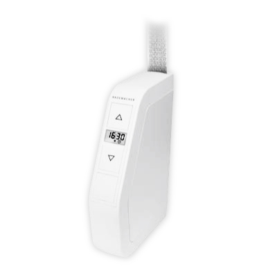 Elektronischer Gurtwickler RolloTron Schwenkwickler Comfort Mini 1540-UW in weiß.