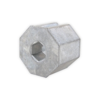 Kupplung aus Zink-Druckguss für Achtkant-Stahlwelle...