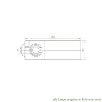 Geiger Schneckengetriebe S106 | Untersetzung 4:1 | 6 mm Sechskant | mit Kurbelöse