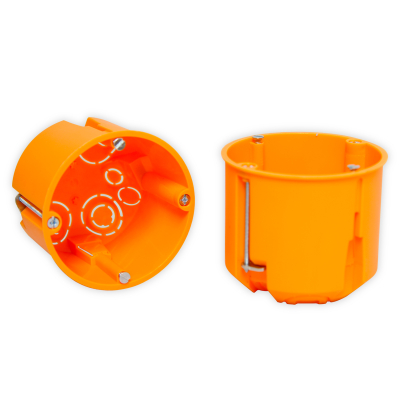 Schalterdose in orange.