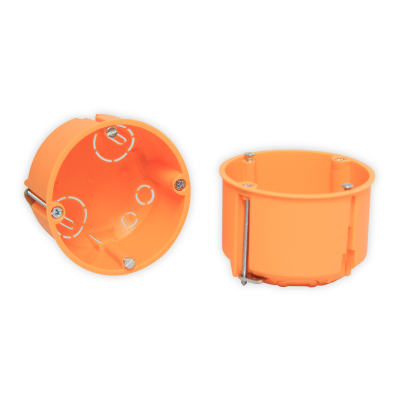 Schalterdose in orange.