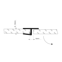 Duschdichtung DD031 | 8 - 10 mm Glasstärke | transparent | Länge 2500 mm