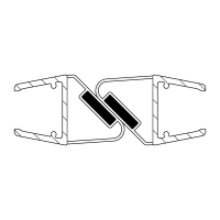 Duschdichtung DD044 | transparent | 180 Grad | mit Magnet