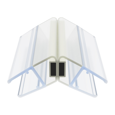 Duschdichtung DD038 | transparent | 135 Grad | mit Magnet