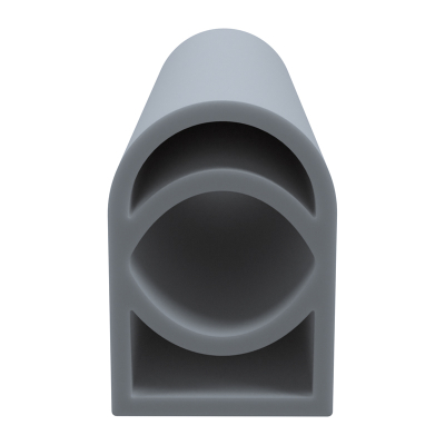 3D Modell der Stahlzargendichtung SZ319 in grau für senkrechte Nuten zum Tüblatt.