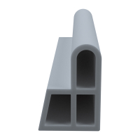 3D Modell der Stahlzargendichtung SZ327 in grau für senkrechte Nuten zum Tüblatt.