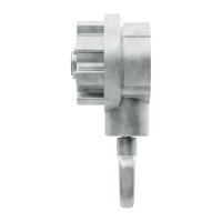 Geiger Markisengetriebe MKG 003 | 3:1 | blank | für 78 (85) mm Nutrohr | Zinköse | mit Endanschlag
