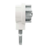 Geiger Markisengetriebe MKG 005 | 3:1 | weiß | für 78 (85) mm Nutrohr | Zinköse | mit Endanschlag