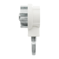 Geiger Markisengetriebe MKG 005 | 3:1 | weiß | für 78 (85) mm Nutrohr | Zinköse | mit Endanschlag