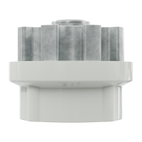 Geiger Markisengetriebe MKG 006 | 3:1 | lichtgrau | für 78 (85) mm Nutrohr | Zinköse | mit Endanschlag