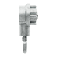 Geiger Markisengetriebe MKG 011 | 7,8:1 | blank |  für 78 (85) mm Nutrohr | Zinköse | mit Endanschlag