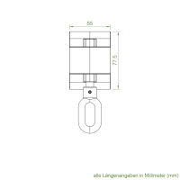 Geiger Schneckengetriebe für Markisen | 13:1 | blank | 13 mm Innenvierkant