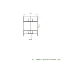 Geiger Schneckengetriebe für Markisen | 13:1 | blank | 13 mm Innenvierkant | ohne Öse