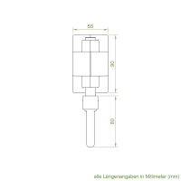 Geiger Schneckengetriebe für Markisen | 15:1 | blank | 13 mm Innenvierkant