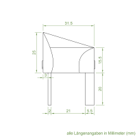 Einlauftrichter 30 x 31,5 mm | Sonderanfertigung