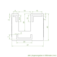 Einlauftrichter 40 x 47 mm | Sonderanfertigung