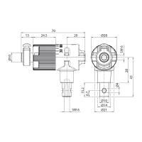 Geiger Kegelradgetriebe links | 1,2:1 | 6 mm Innensechskant & 6 mm Sechskant Antrieb