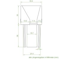 Einlauftrichter 33,4 x 37 mm | Sonderanfertigung