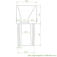 Einlauftrichter 33,4 x 37 mm | Sonderanfertigung
