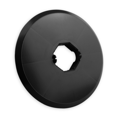 Arretierungsscheibe aus Kunststoff von vorne mit 225 mm Durchmesser.