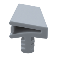 3D Modell der Zimmertürdichtung ZT044 in grau...