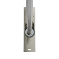 Geiger Gelenklager 45°- G002 | Grundplatte 22 x 85 mm | Kurbelzapfen 11,9 mm | 6 mm Sechskant - Länge 300 mm