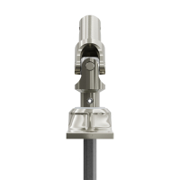 Geiger Gelenklager 45°- G002 | Grundplatte 22 x 85 mm | Kurbelzapfen 11,9 mm | 6 mm Sechskant - Länge 300 mm