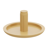 Untere Seite der Bohrlochabeckkappe in braunbeige.