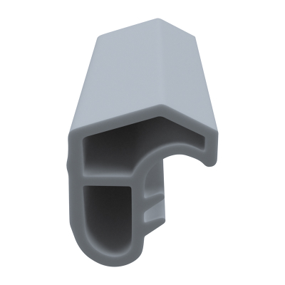 3D Modell der Stahlzargendichtung SZ332 in grau für senkrechte Nuten zum Tüblatt.