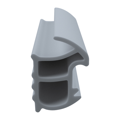 3D Modell der Stahlzargendichtung SZ333 in grau für senkrechte Nuten zum Tüblatt.