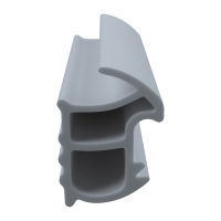 3D Modell der Stahlzargendichtung SZ333 in grau für senkrechte Nuten zum Tüblatt.