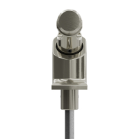 Geiger Gelenklager 90°- G059 | Grundplatte 22 x 85 mm | Kurbelzapfen 13,9 mm | 6 mm Sechskant - Länge 300 mm