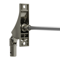 Geiger Gelenklager 90°- G059 | Grundplatte 22 x 85 mm | Kurbelzapfen 13,9 mm | 6 mm Sechskant - Länge 300 mm