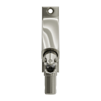 Geiger Gelenklager 90°- G059 | Grundplatte 22 x 85 mm | Kurbelzapfen 13,9 mm | 6 mm Sechskant - Länge 300 mm
